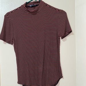 Red striped Bodysuit